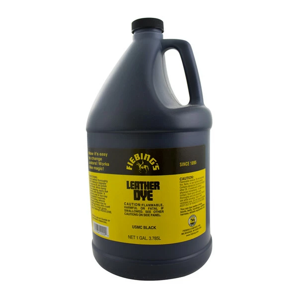 Fiebings Leather Dye - USMC Black, Gallon 1 Fiebings Leather Dye - USMC Black, Gallon