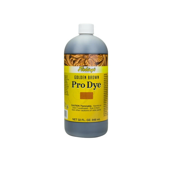 Fiebings Pro Dye - Golden Brown, 32 Oz 1 Fiebings Pro Dye - Golden Brown, 32 Oz