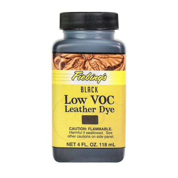 Fiebings Low VOC Leather Dye - Black, 4 Oz 1 Fiebings Low VOC Leather Dye - Black, 4 Oz