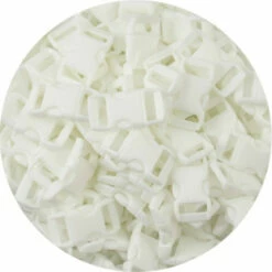Buckle,Sqz,Contr,3/8",White,25
