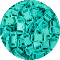 Buckle,Sqz,Contr,3/8",Turq,10p