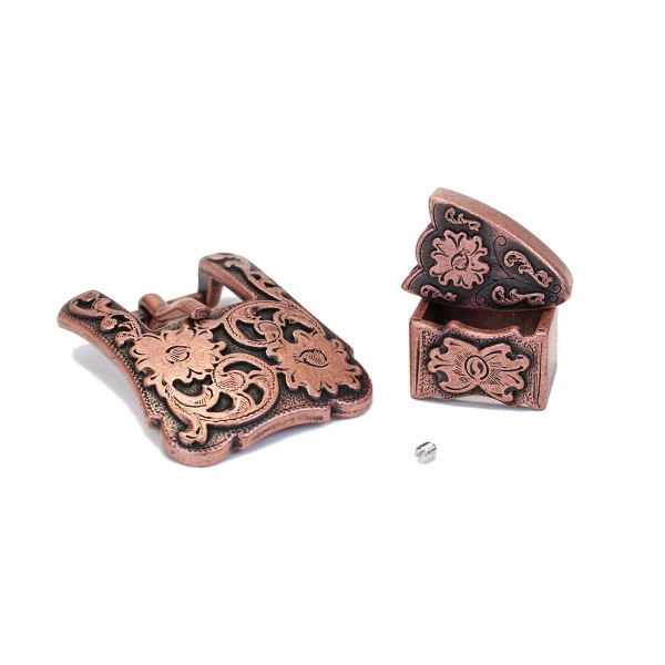 3/4" Floral Buckle Set 3 3/4" Floral Buckle Set - Image 3