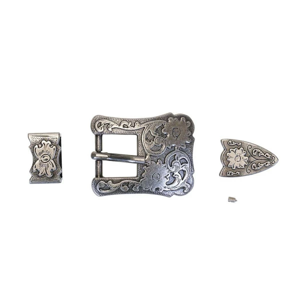 3/4" Floral Buckle Set 5 3/4" Floral Buckle Set - Image 5