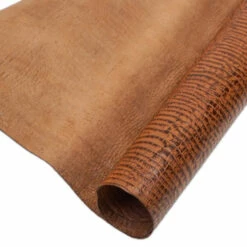 Side, Embossed Gator On Cow - Cognac