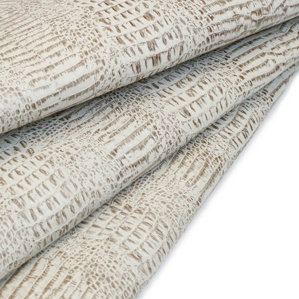 Side, Embossed Gator On Cow - AntBone 2 Side, Embossed Gator On Cow - AntBone - Image 2