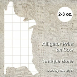 Side, Embossed Gator On Cow - AntBone 7 Side, Embossed Gator On Cow - AntBone -Leather Goods Sales Shop 371 17904.SLC .4