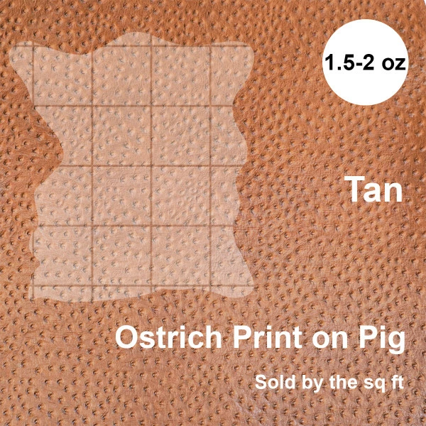 Print,Ostrich,Pig,Tan 4 Print,Ostrich,Pig,Tan - Image 4