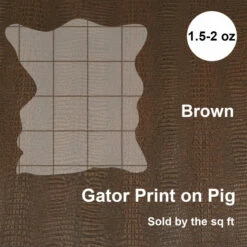 Print,Gator,Pig,Brown -Leather Goods Sales Shop 371 502.SLC .4