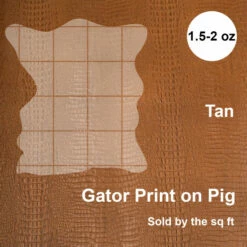 Print,Gator,Pig,Tan -Leather Goods Sales Shop 371 503.SLC .4