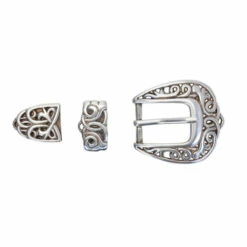 1” Celtic Scroll 3-Piece Buckle Set