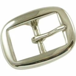 Buckle,CtrBar,Oval,Nickel,1"