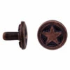 Concho,Star,Sm,AntCpr/Blk,3/8"