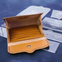 Acrylic Template - Card Wallet 5 Acrylic Template - Card Wallet -Leather Goods Sales Shop 378 AT003.SLC .03