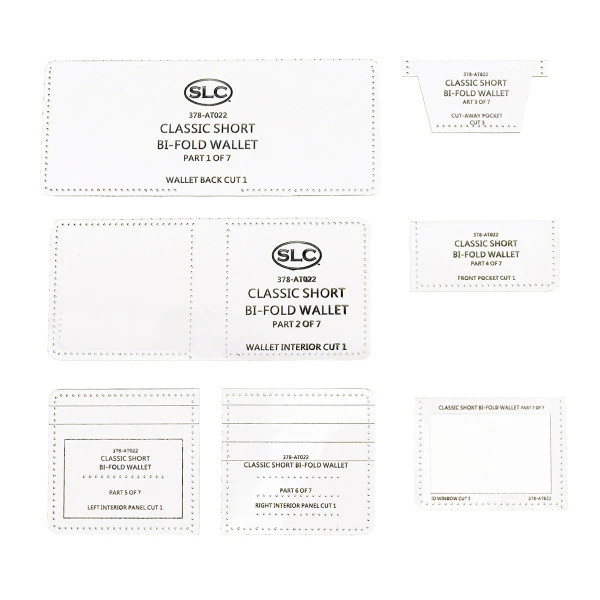 Acrylic Template - Bi-Fold Wallet W/ID 3 Acrylic Template - Bi-Fold Wallet W/ID - Image 3