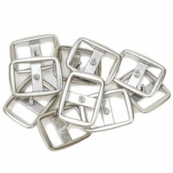 Stainless Steel Oval Conway Buckle - 1" 10 Pk -Leather Goods Sales Shop 4 83016.SLC .4