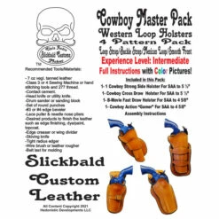 Slickbald Pattern, 2 Slot Belt Holster Master Pack