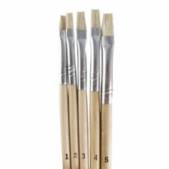 Brush Set,Wood Handle,5pc