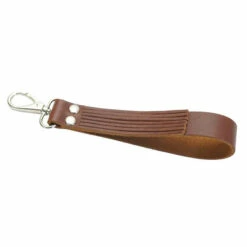 Fringed Leather Wristlet Strap - English Chestnut -Leather Goods Sales Shop 485 30051.SLC .03