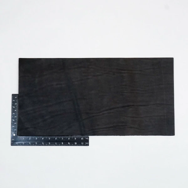 Hermann Oak Drum Dyed Black Pre-Cut 6-7 Oz. 12" X 24" 2 Hermann Oak Drum Dyed Black Pre-Cut 6-7 Oz. 12" X 24" - Image 2