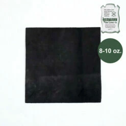 Hermann Oak Drum Dyed Black Pre-Cut 8-10 Oz. 12" X 12"