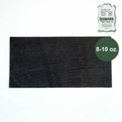 Hermann Oak Drum Dyed Black Pre-Cut 8-10 Oz. 12" X 24"