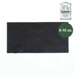 Hermann Oak Drum Dyed Black Pre-Cut 8-10 Oz. 6" X 12"