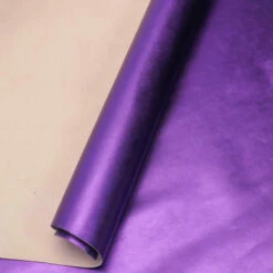 Metallic Cow Side - Purple