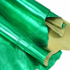 Metallic Cow Side - Emerald