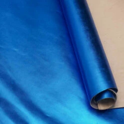 Metallic Cow Side - Blue