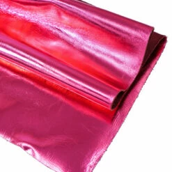 Metallic Cow Side - Hot Pink