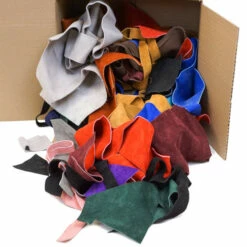 Suede Remnants - Assorted Colors, 6 Lbs -Leather Goods Sales Shop 540 100.SLC .4