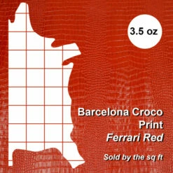 Side,Barcelona Ferrari Red,Sqf 7 Side,Barcelona Ferrari Red,Sqf -Leather Goods Sales Shop 57 1204.SLC .4