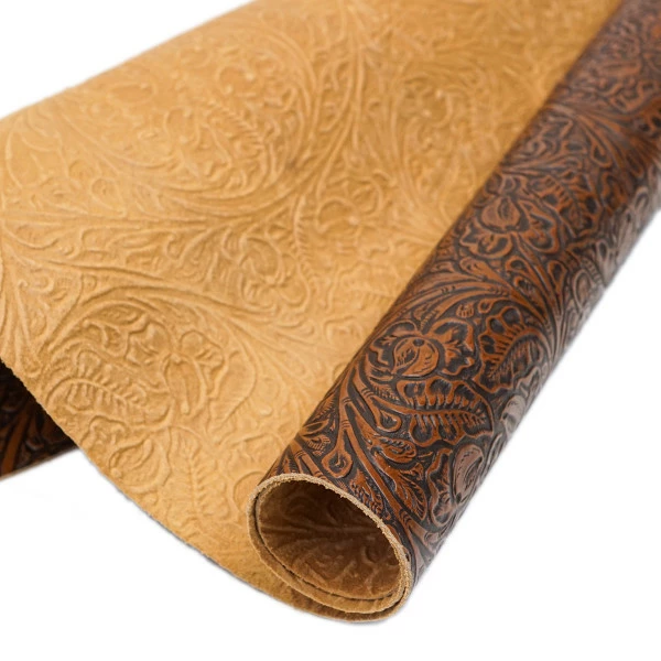 Side,Western Tooled,BritishTan 1 Side,Western Tooled,BritishTan