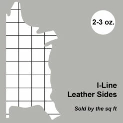 I-Line Upholstery Leather - Gold -Leather Goods Sales Shop 57 5701.SLC .3