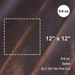 Sable 5-6 Oz. Oil Tan Pre-Cut 12" X 12"