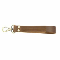 Fringed Leather Wristlet Strap - Boot Strap Brown -Leather Goods Sales Shop 579 12001.SLC .06