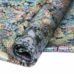 Love Heart Paisley Suede - Water Color