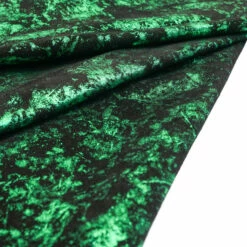 Splatter Suede In Emerald On Black