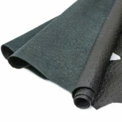 Ostrich Print On Cow Sides - Black