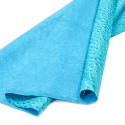 Ostrich Print On Cow Sides - Turquoise