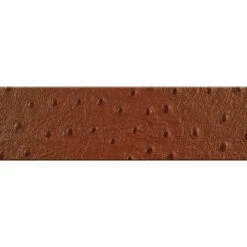 Cognac Ostrich Strip 3 1/2