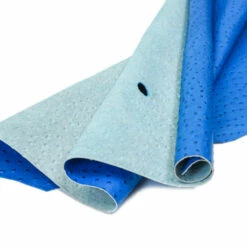 Ostrich Print On Cow Sides - Royal Blue