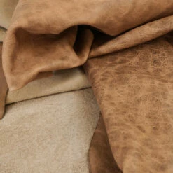 Distressed Pull Up Upholstery Hide - Camel -Leather Goods Sales Shop 6200 2406.SLC .2