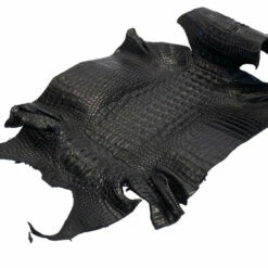 Nile Croc With Hornback - Black Small