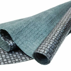 Basketweave Cowhide Pre-Cut - Gunmetal - 6" X 12" -Leather Goods Sales Shop 665 031.SLC .3