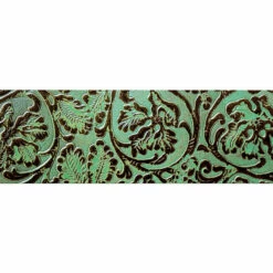 Turquoise And Brown Heirloom Strip 3 1/2