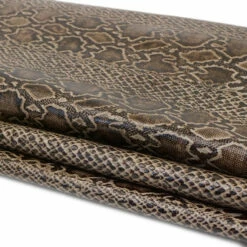 Embossed Python Hide - Smokey Quartz 6 Embossed Python Hide - Smokey Quartz -Leather Goods Sales Shop 665 3052.SLC .3