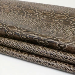 Pre-Cut, Embossed Python, Smokey Quartz - 12"x24". 8 Pre-Cut, Embossed Python, Smokey Quartz - 12"x24". -Leather Goods Sales Shop 665 30522.SLC .4