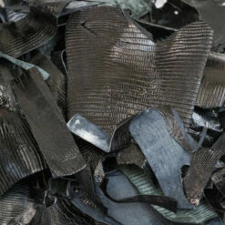2 Pound Black Lizard Scrap -Leather Goods Sales Shop 76 8.SLC .3