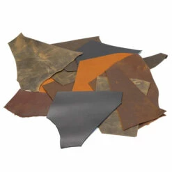 Assorted Oil Tan Remnants 2 Lbs.